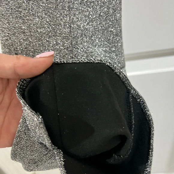 Zara Metallic High-Waisted Pants Size Small - Picture 4 of 9